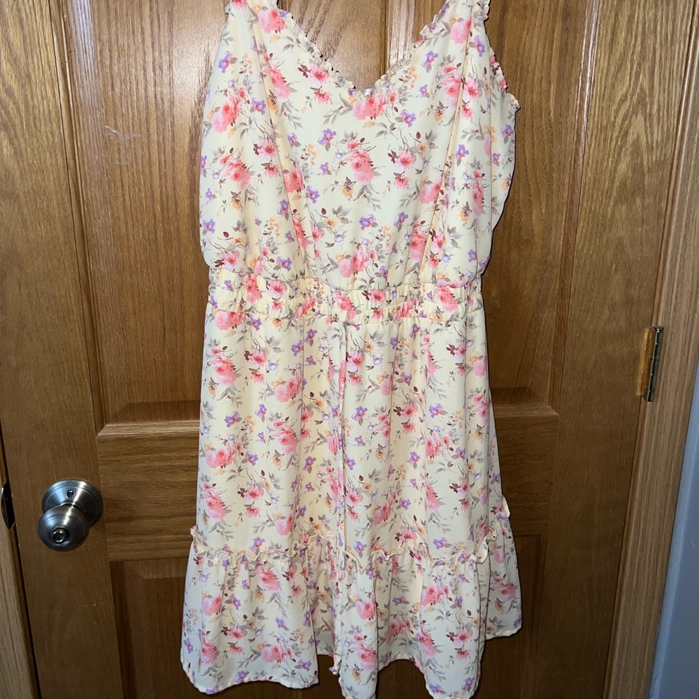 Mini yellow sun dress